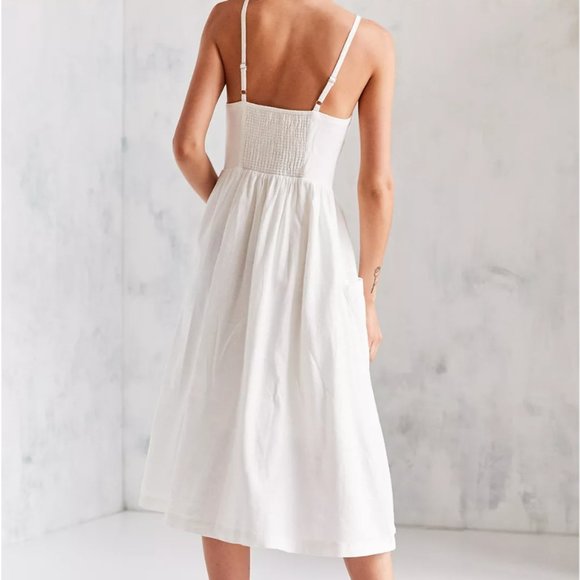 Urban Outfitters Linen Button Down Dress - Picture 3 of 6